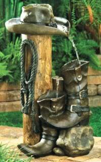 Wild Western Water Fountain 12495 SHIPS FREE (c) MAYshoppes water fountains outdoors