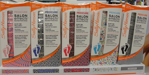 The Sally Hansen Salon Manicure Nail Polish Strips now come with Pedicure