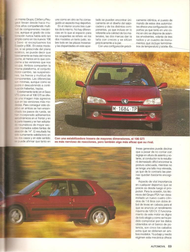 prueba:CITROEN SAXO VTS 16v vs PEUGEOT 106 GTi 16v