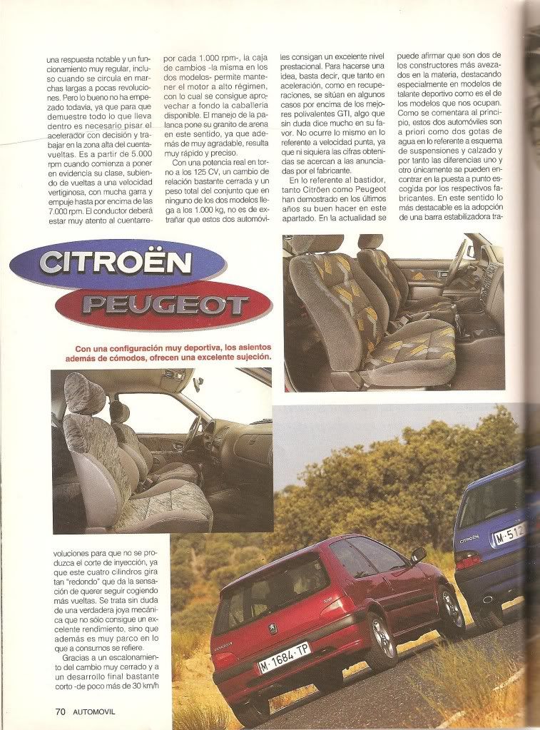 prueba:CITROEN SAXO VTS 16v vs PEUGEOT 106 GTi 16v