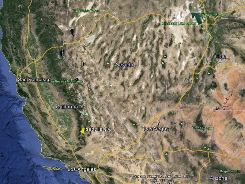 Isabella CA River Gold Mine Kern County Placer Mining Claim Pan Sluice High Bank