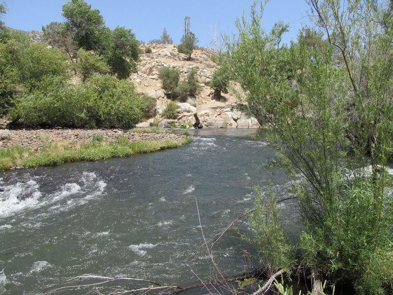 Isabella CA River Gold Mine Kern County Placer Mining Claim Pan Sluice High Bank