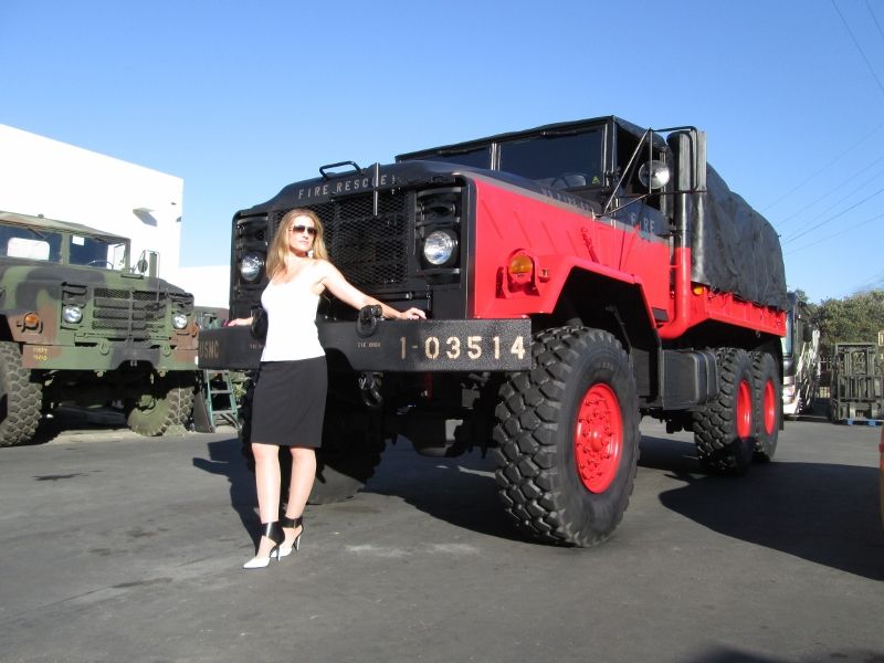 184 Mile USMC M931A2 Military 5-Ton 6x6 Fire Rescue Cargo Truck Diesel