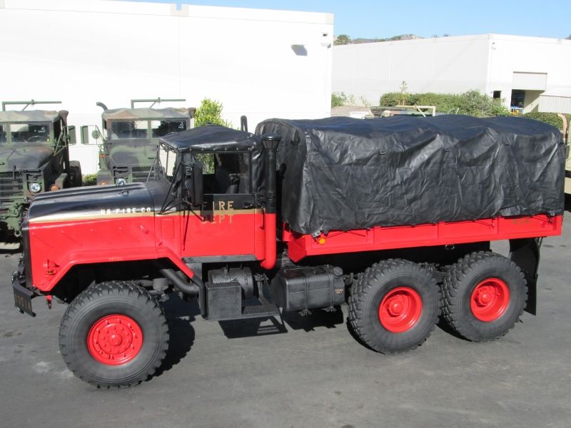 184 Mile USMC M931A2 Military 5-Ton 6x6 Fire Rescue Cargo Truck Diesel