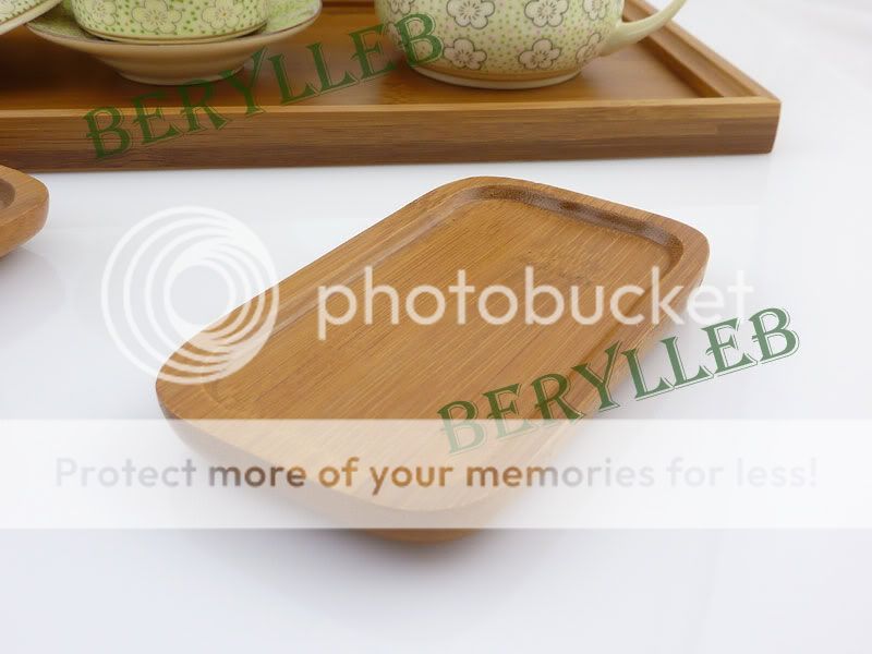 Friendly Tips：The item only contains one handmade bamboo teacup tray 