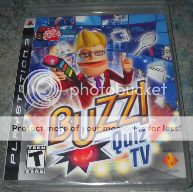 Buzz Quiz TV Sony PlayStation 3 2008 Game Only Brand New SEALED