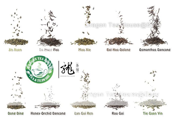 yellow flower herbal 10 types assorted famouse chinese oolong tea